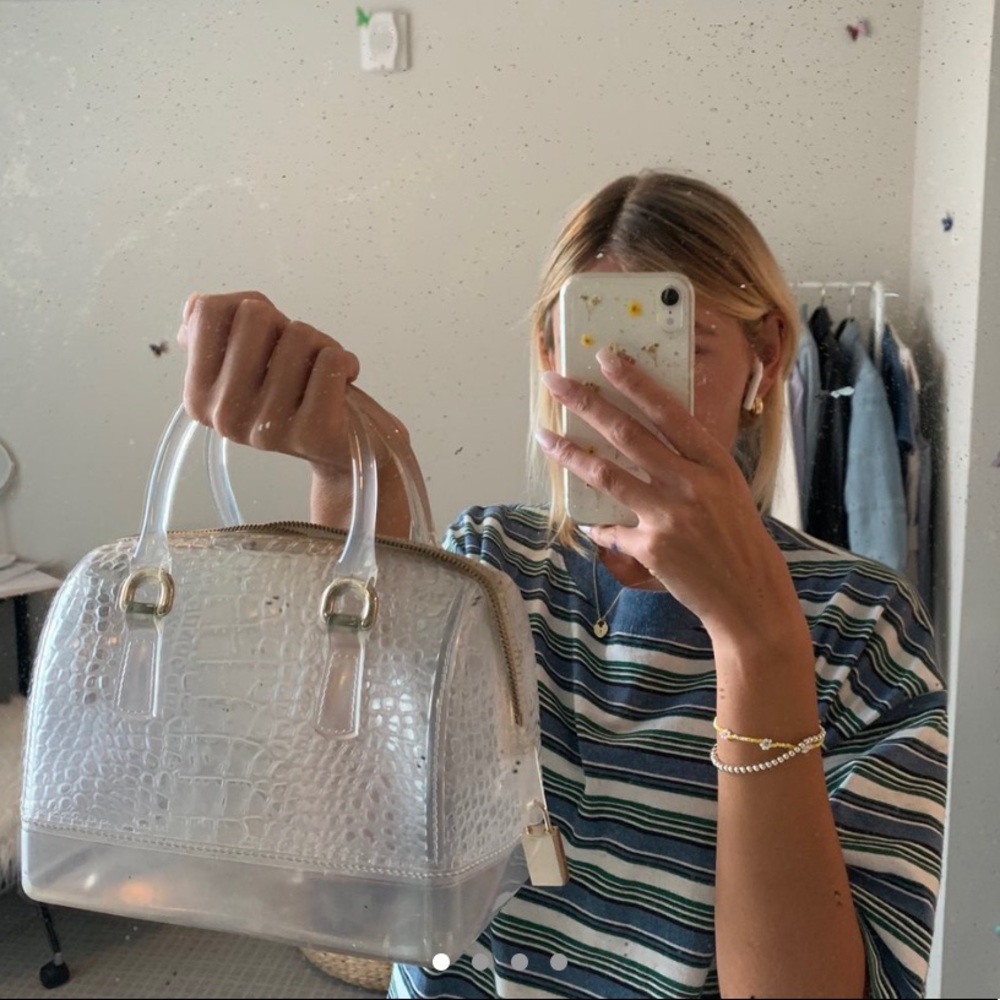 Super cool Clear Snake print Purse!